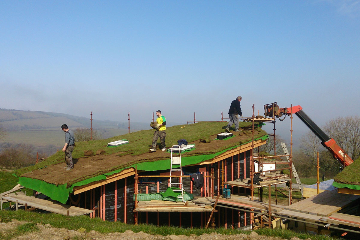 building the eco cabins